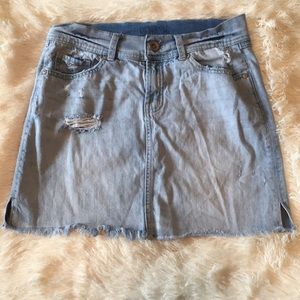 REWASH Light Blue Denim Skirt